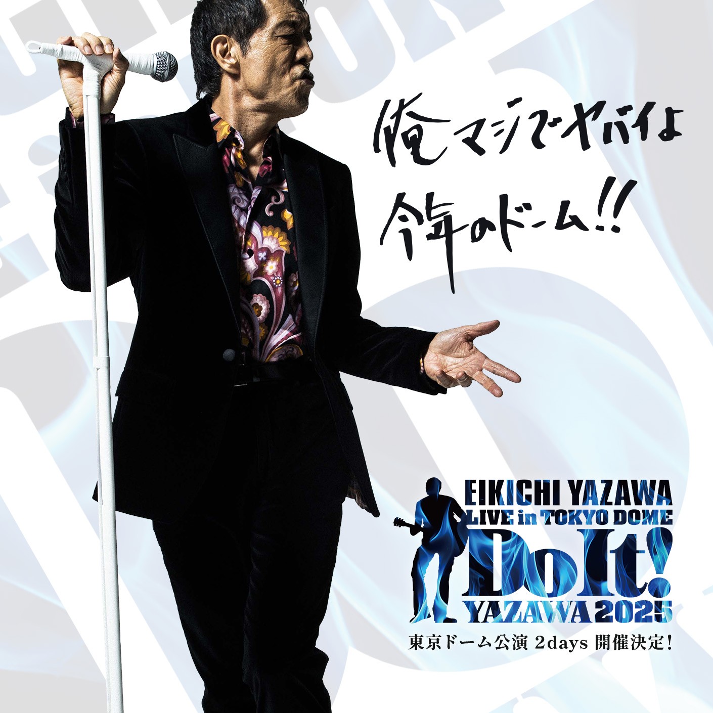 EIKICHI YAZAWA LIVE in TOKYO DOME「Do It！YAZAWA 2025」開催決定