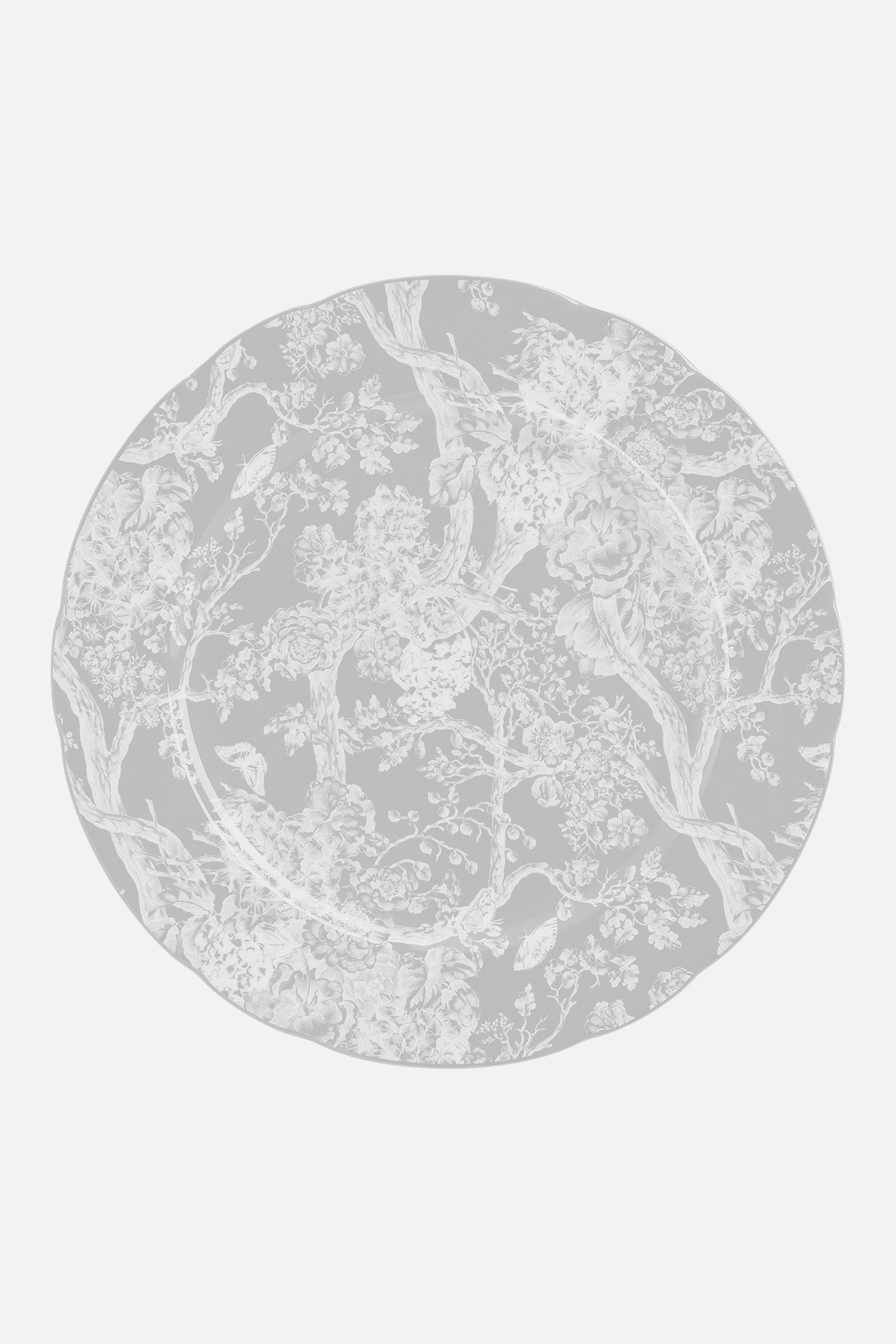 Dessert Plate Gray Toile de Jouy Tiger | DIOR
