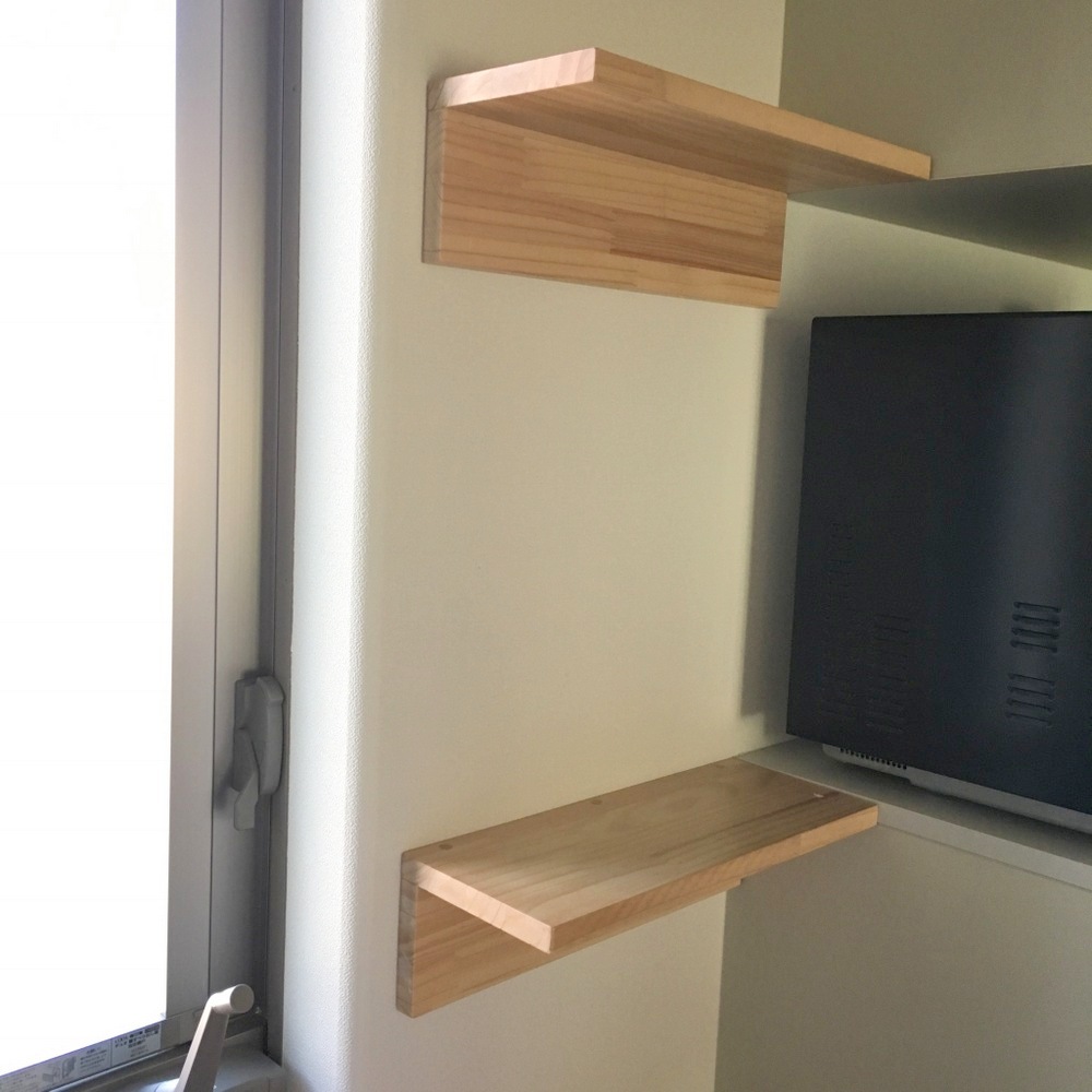 無印良品の「壁に付けられる家具」をちょうどいいサイズで簡単DIY