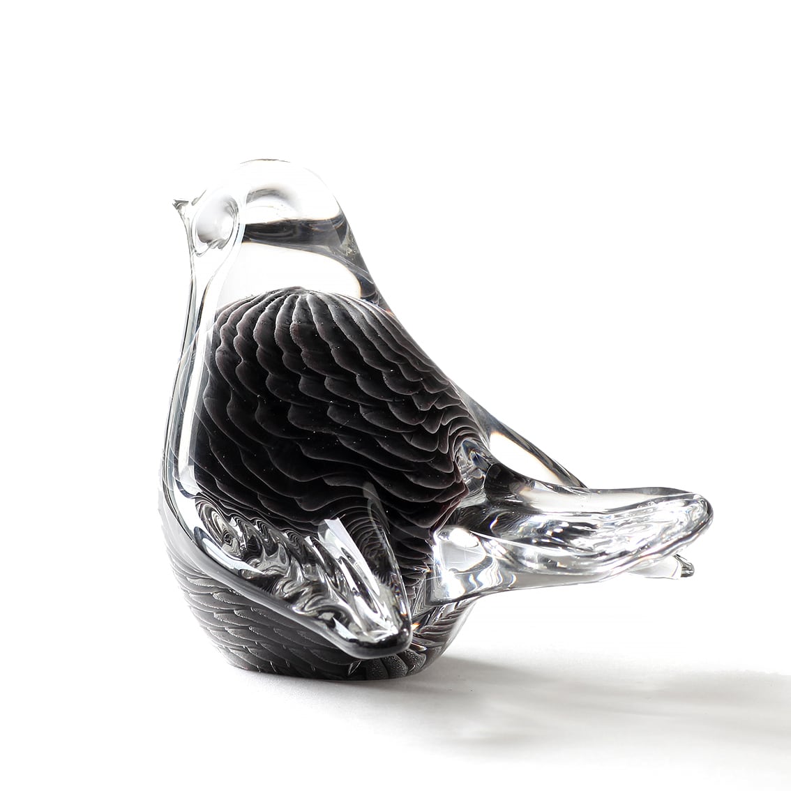 Marcolin Art Crystal マルコリン・アート・クリスタル 煙の羽の小鳥