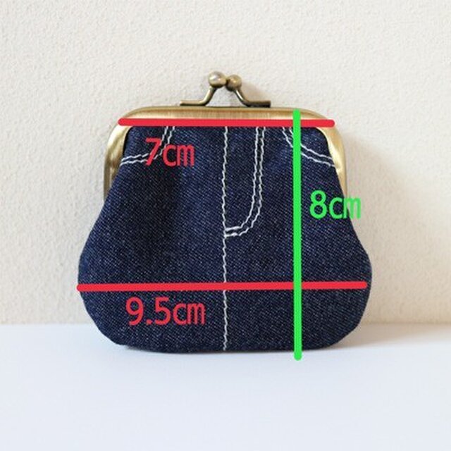 児島デニムのジーンズがま口 | iichi 日々の暮らしを心地よくする