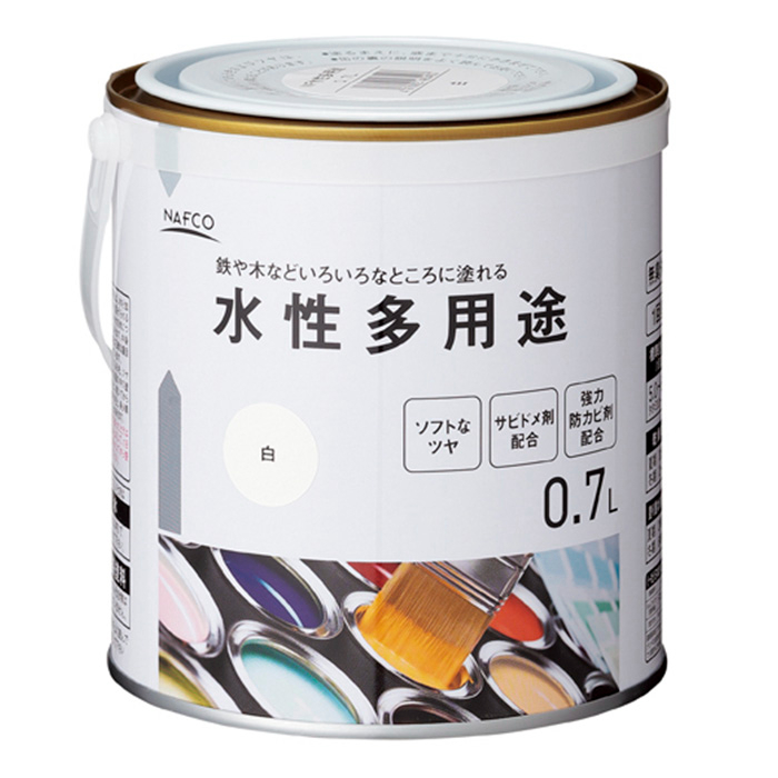 ナフコ 水性多用途 1.6L ビクトリアンホワイトの通販｜水性塗料多用途