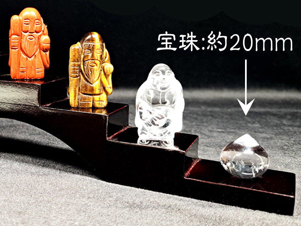七福神No.001／カラー貴石・置物・台座付き – 天然石の店 ふうちゃん
