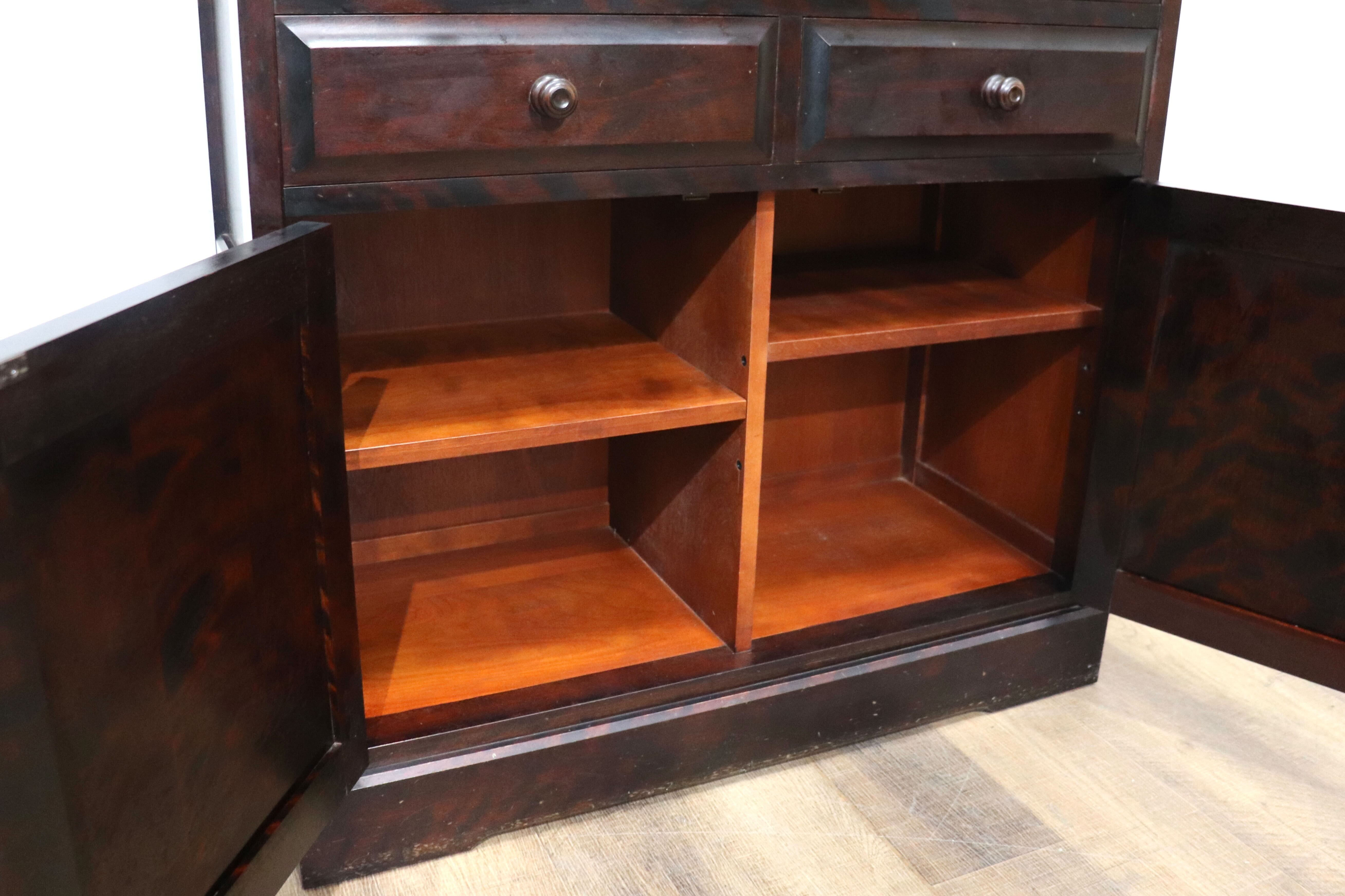 GMHN305A○北海道民芸家具 食器棚 水屋棚 カップボード 飾り棚