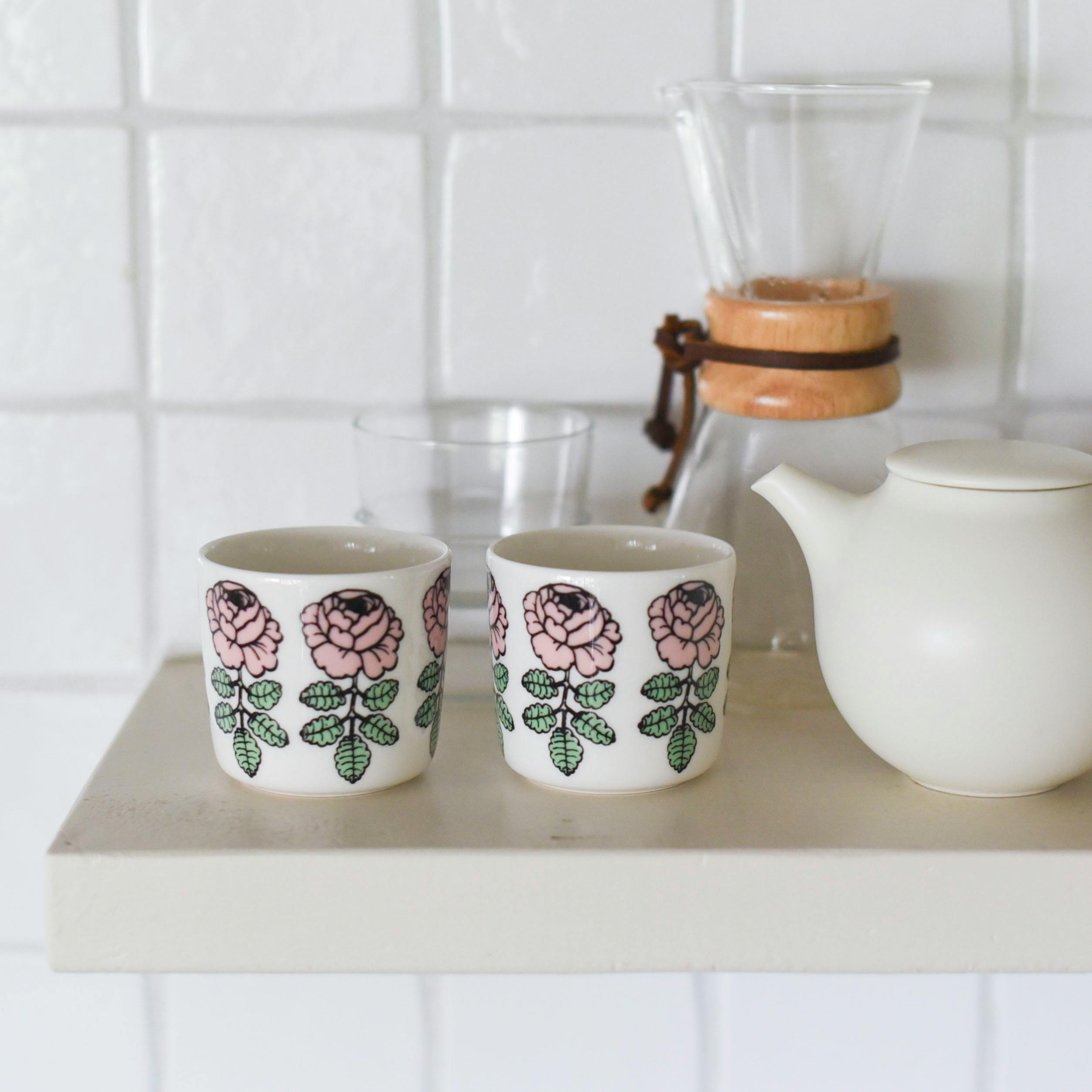 日本別注】Marimekko / マリメッコ / Vihkiruusu / ラテマグ2個セット