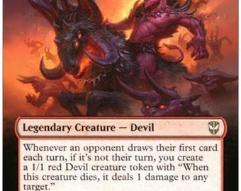 Mtg Altered Art Card Zurzoth, Chaos Rider - Etsy