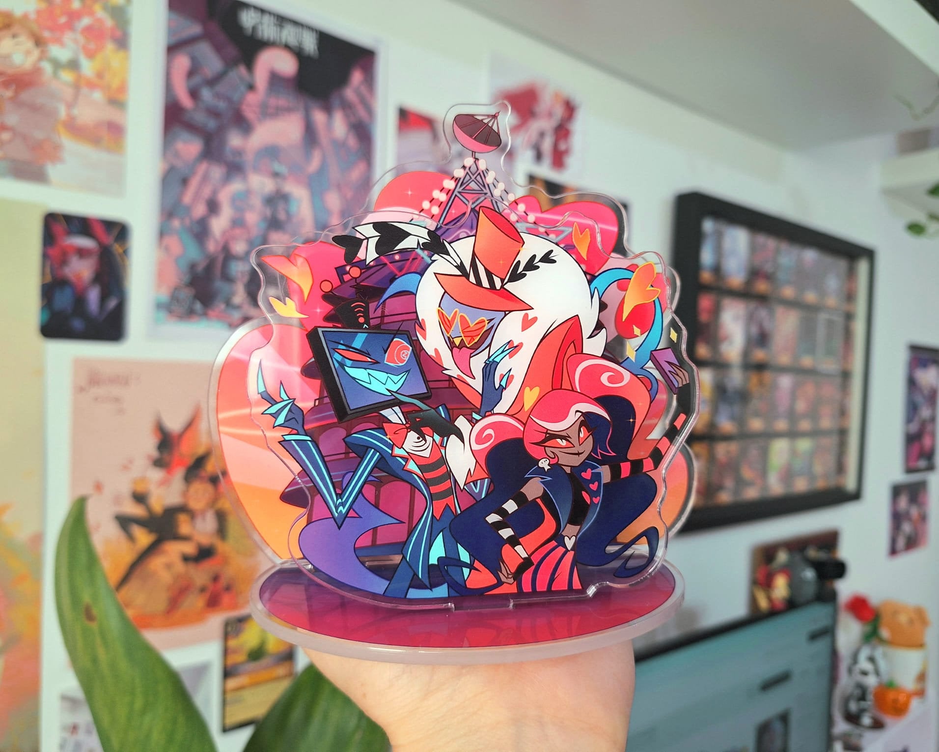 Vees Acrylic Standee Hazbin Hotel Valentino Vox Velvette Standees