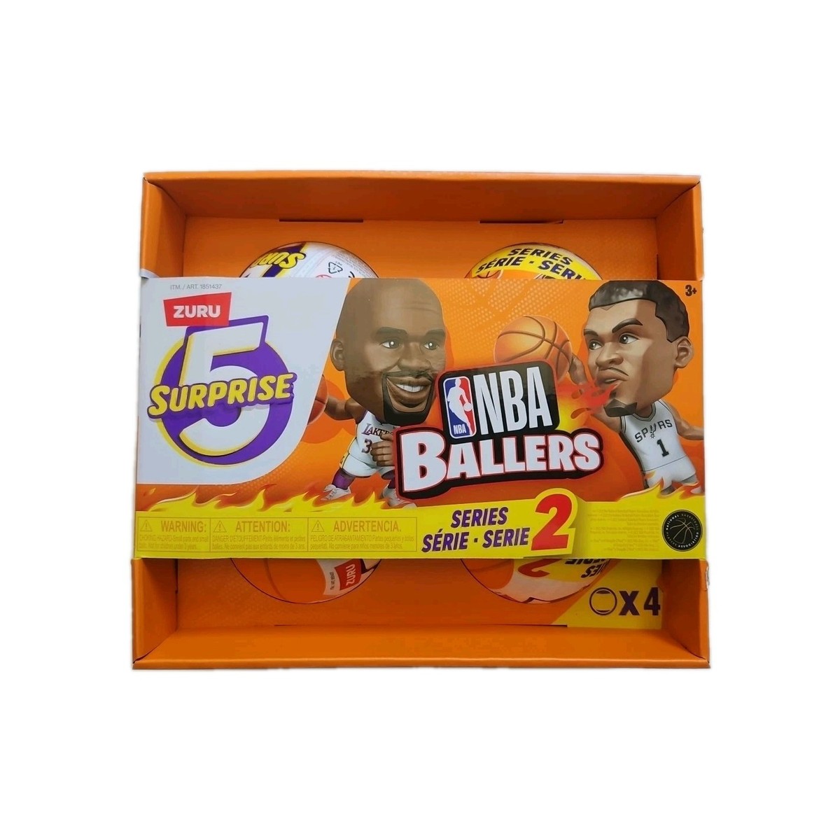 ZURU 5 Surprise NBA Ballers Series 2 Collect All 45 1/2 Half Court