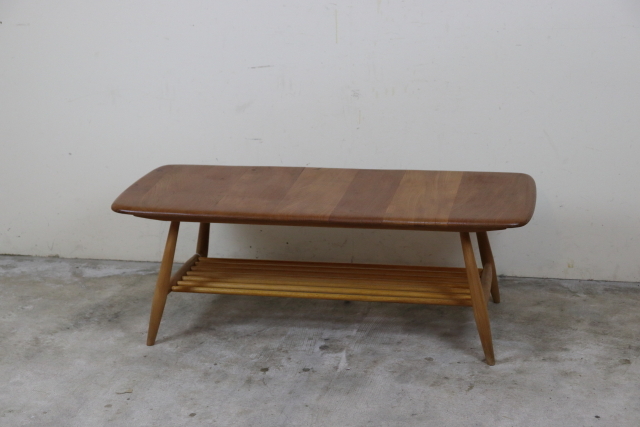 お買い得！ イギリス アーコール社 ercol ラック付コーヒーテーブル す5-6
