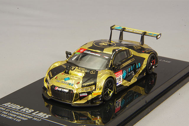 Tarmac 1/64 アウディ R8 LMS 2017 中国 GT チャンピオンシップ #16 M