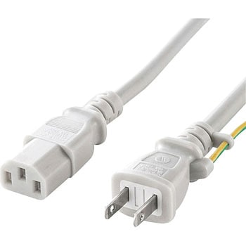 KB-D337A 電源コード サンワサプライ ホワイト色 耐トラッキング機能