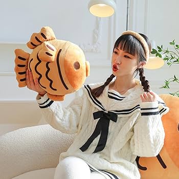 Amazon.co.jp: ZCPACE 13.8インチ かわいいたいやきぬいぐるみ 動物 枕