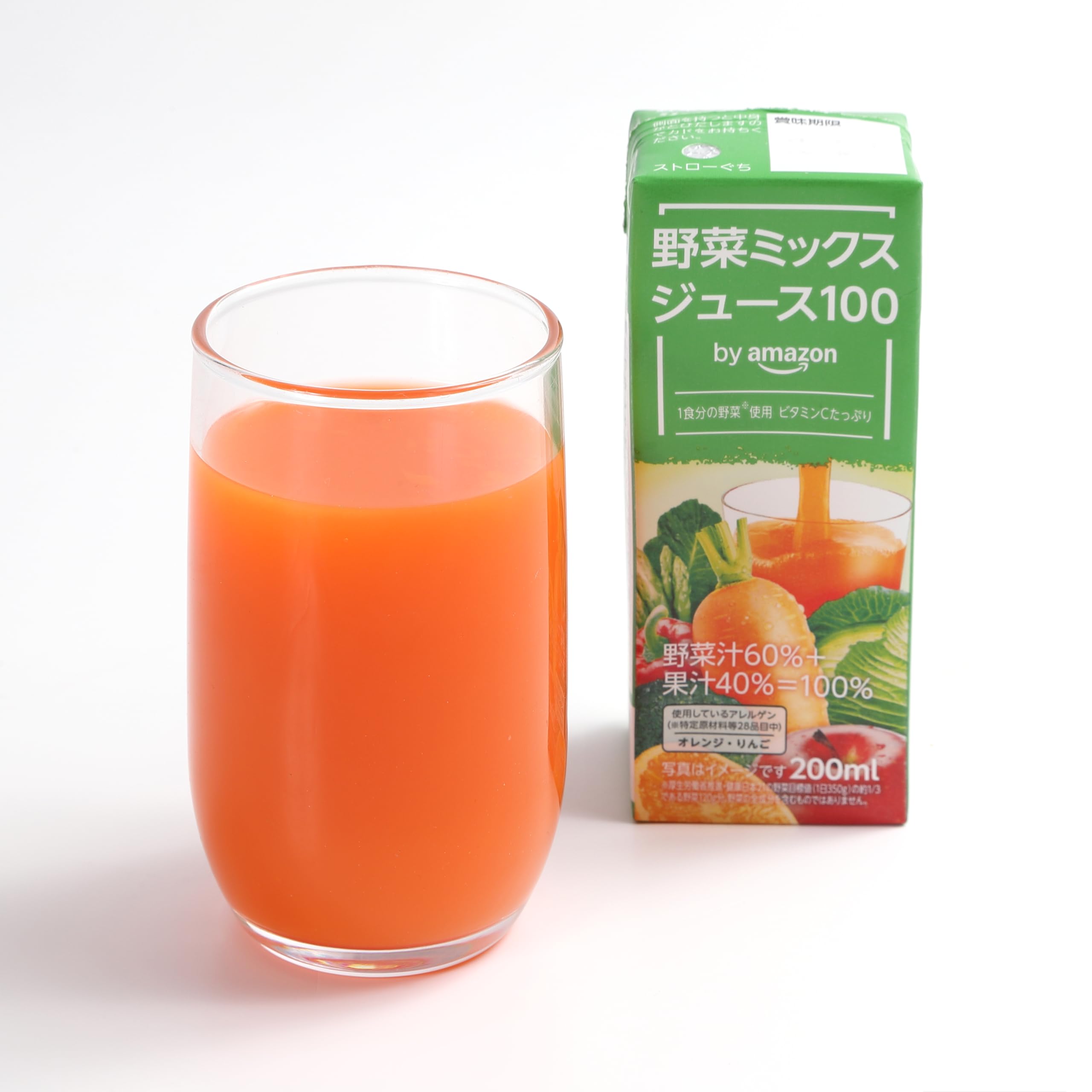Amazon.co.jp: by Amazon 野菜ミックスジュース 100% 200ml×24本