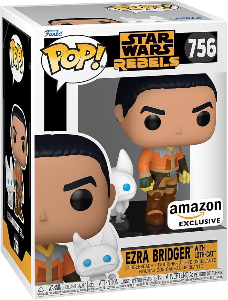Amazon.com: Funko Pop! & Buddy: Rebels - Ezra Bridger with Loth