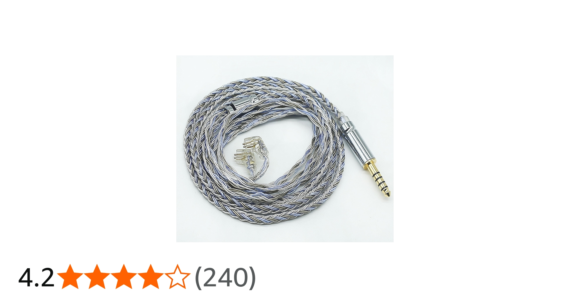 Amazon | 【JSHiFi-Warrior】QDC4.4mmリケーブル 16芯銀メッキ