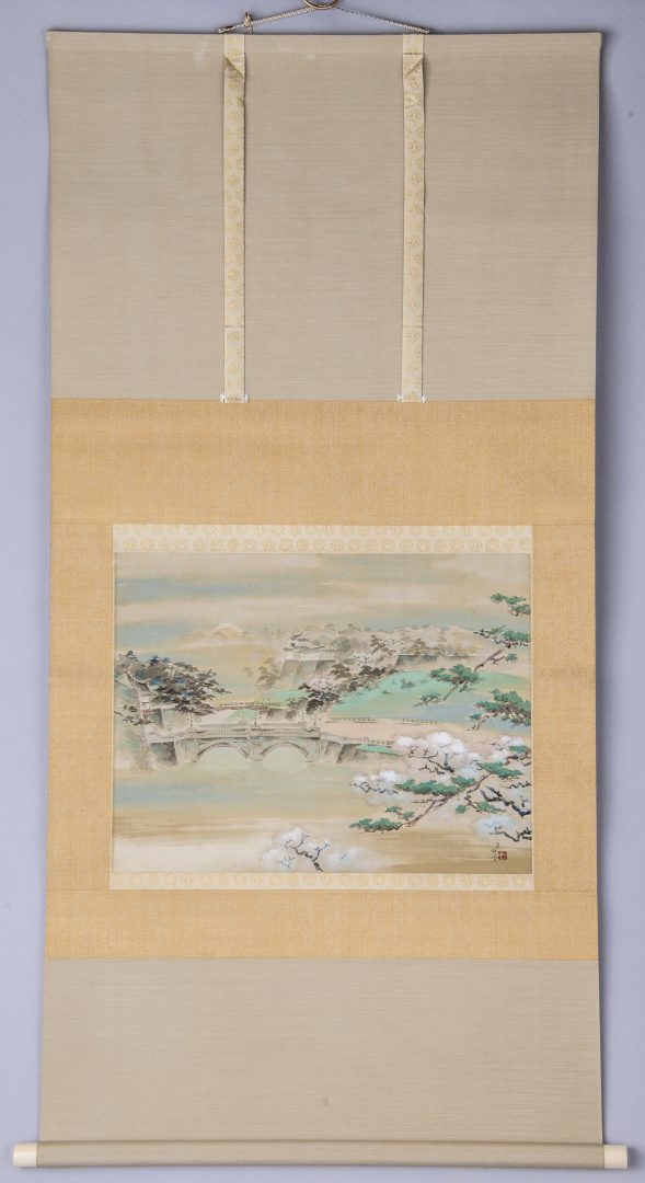 池田遥邨／皇居春風 軸装｜美術品の販売｜株式会社 松沢美術