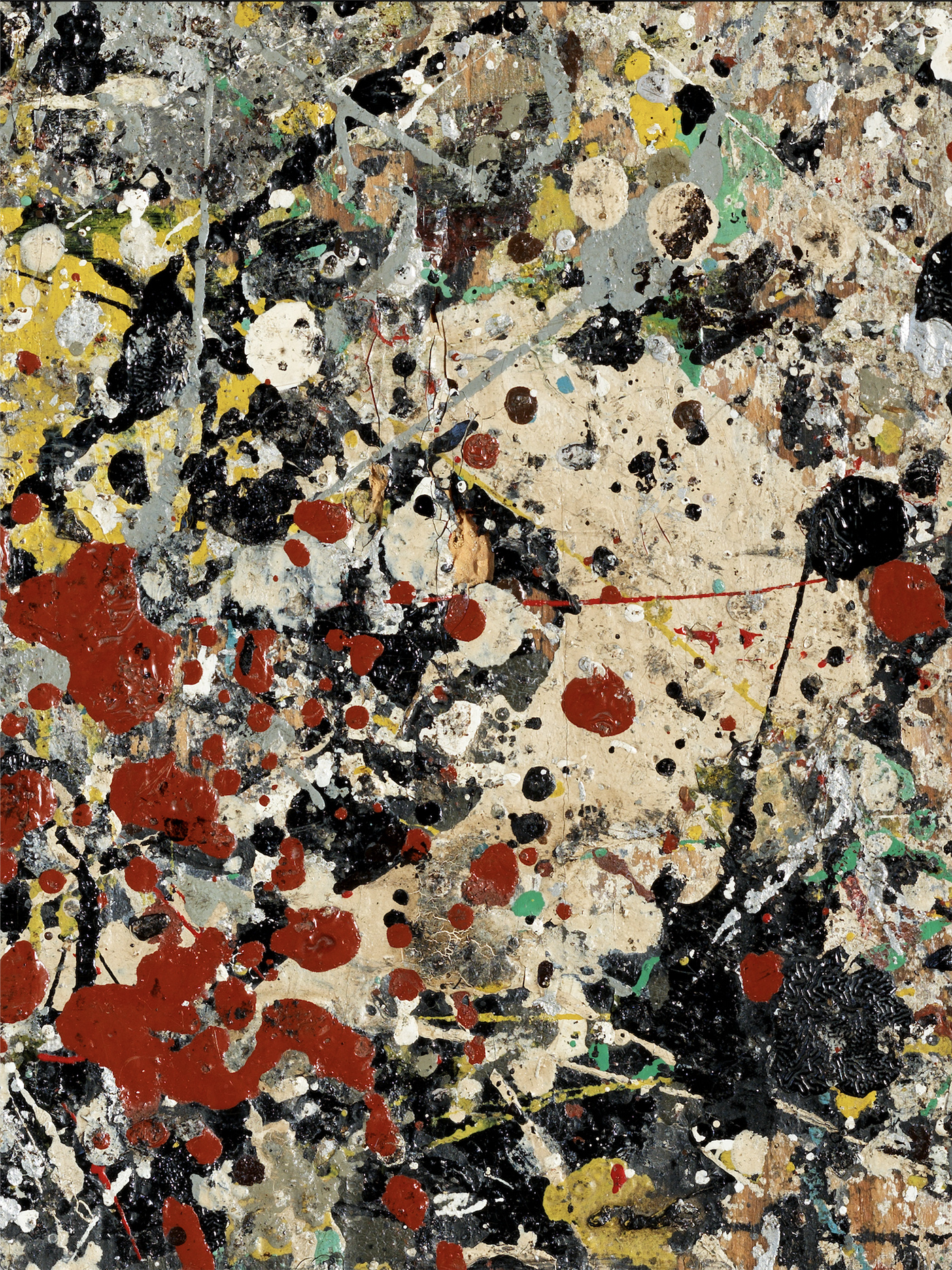 Jackson Pollock's Paint-Splattered Studio Floor, Caked With