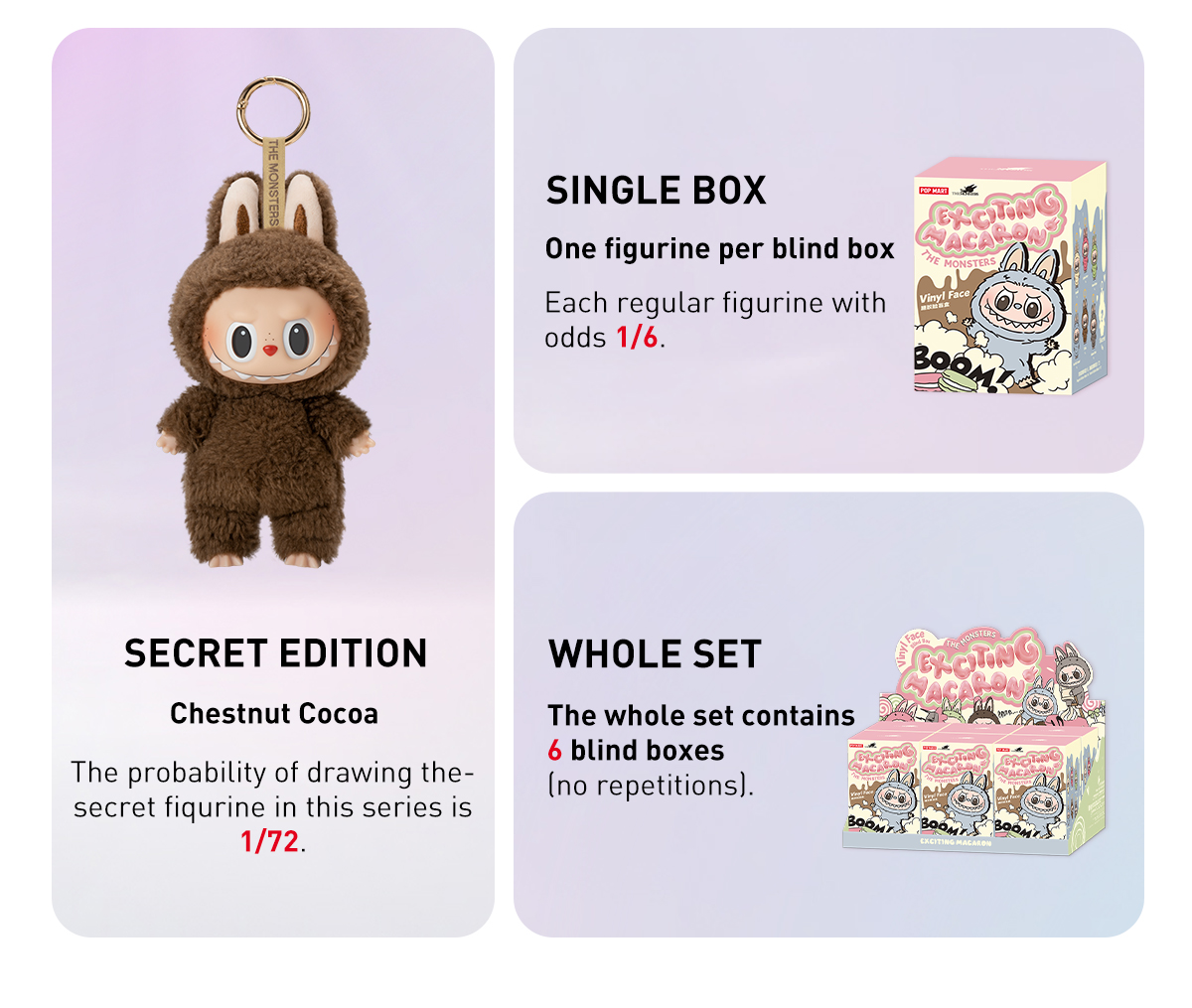 THE MONSTERS - Exciting Macaron Vinyl Face Blind Box - POP MART