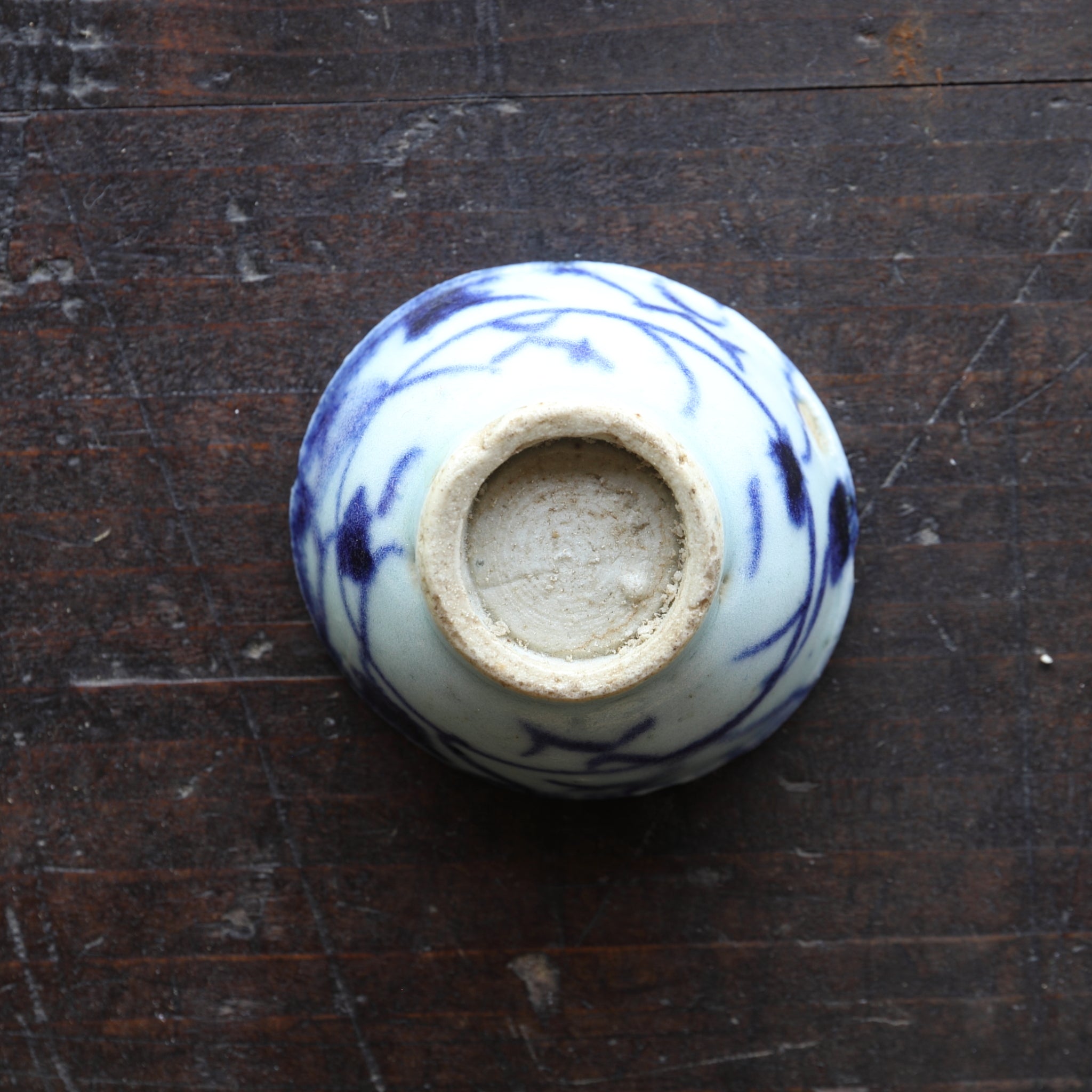 清代 染付草文煎茶碗 5客揃（1616–1911 CE） | 入蘆花（ロカニイル）