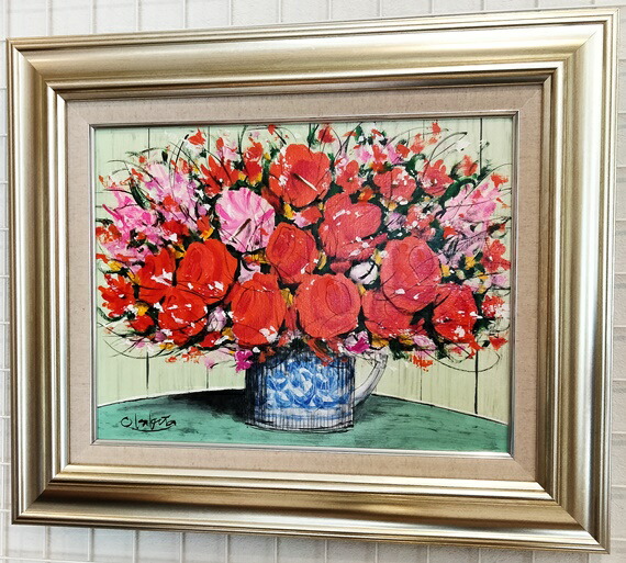 楽天市場】「マーガレット」SOO（横長ワイドサイズ油彩画[油絵