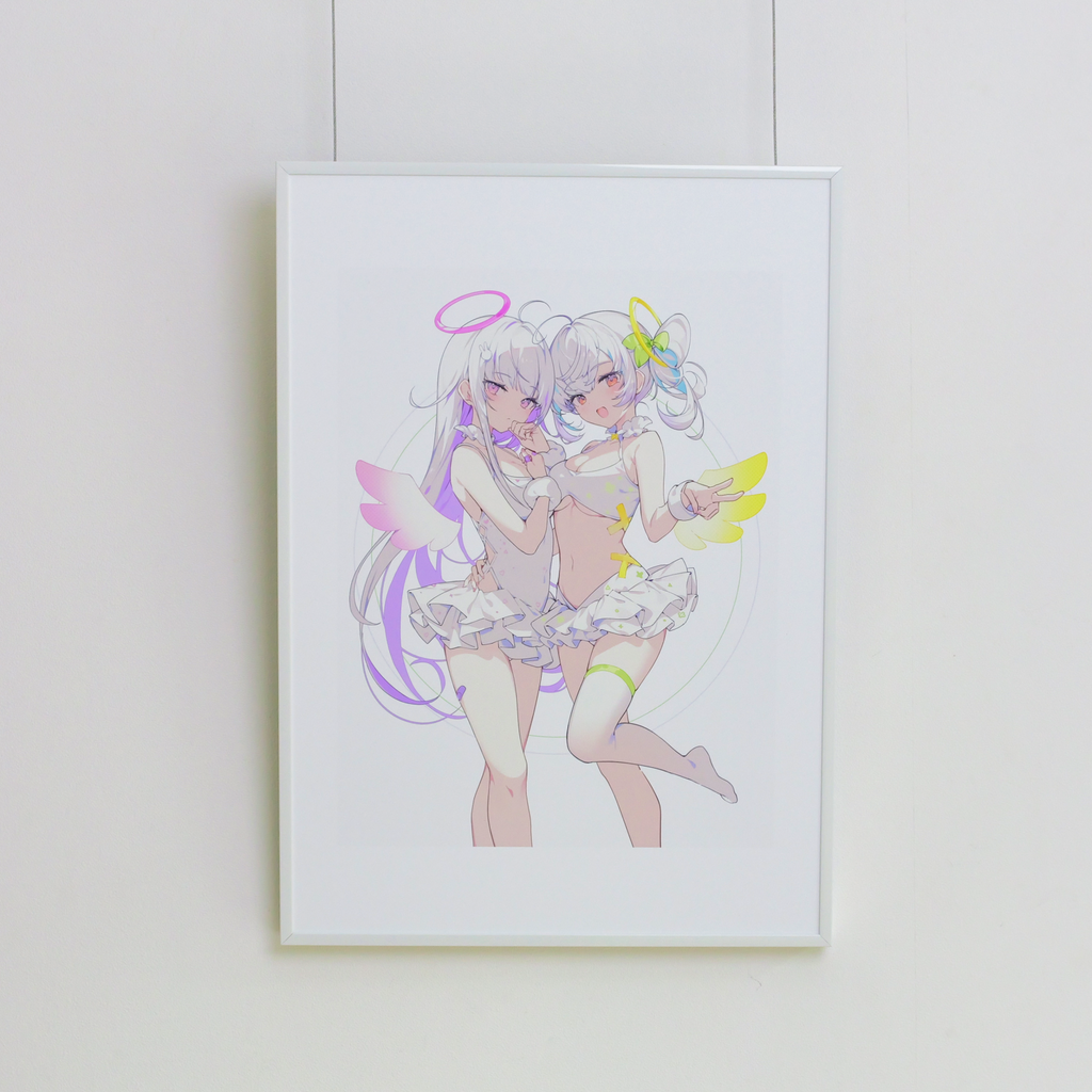 イコモチ アクリル・ホログラム特殊加工アート A3 ワンスト イコモチ