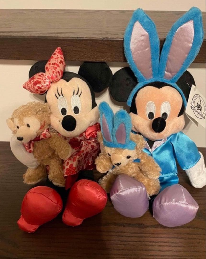 フロリダディズニー ミッキー ミニー ダッフィ ぬいぐるみ 2点セット ダッフィー】「ミニー＆シェリーメイのペアぬい」が尊い…!! 撮影してみ