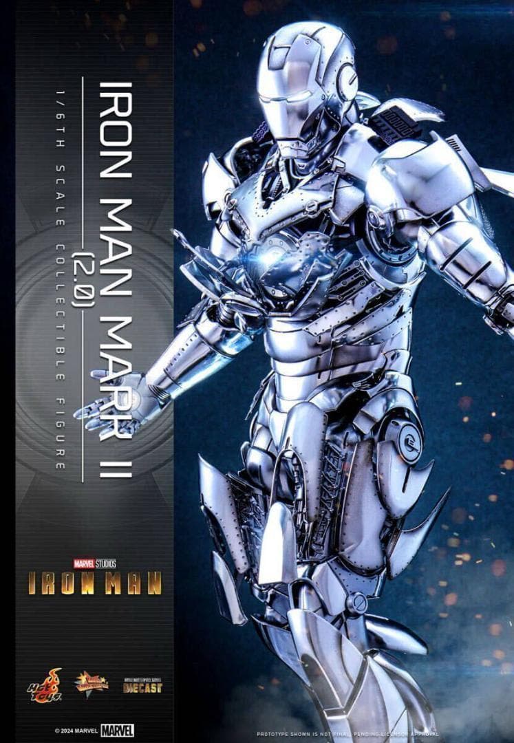 ホットトイズ 1/6 アイアンマン マーク2 2.0版 MMS733D59 ホットトイズ DIECAST アイアンマンマーク2 2.0版 レビュー | ヒーロー