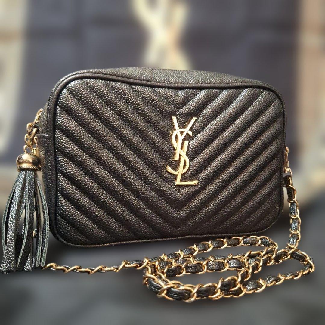 YVES SAINT LAURENT ショルダーバッグ ノベルティ❣️定番人気 Yves Saint Laurent（イヴ・サンローラン） YSL サッチェル ショルダー