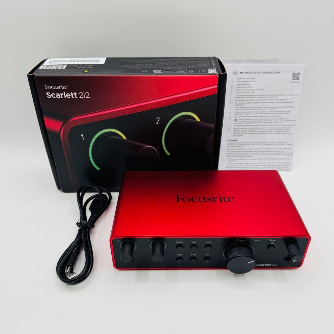 Focusrite Scarlett 2i2 第4世代オーディオインターフェース Focusrite Scarlett 2i2 (4th Gen) 2in 2out オーディオ