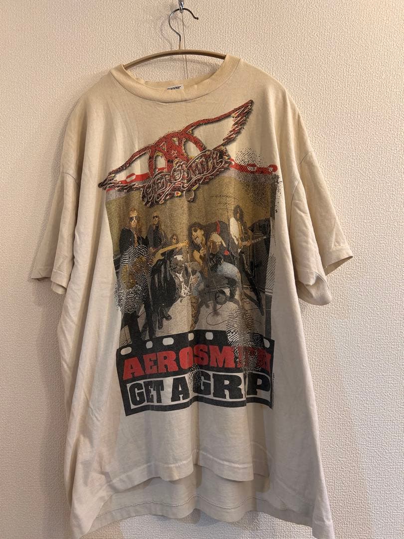 90s Aerosmith \"Get A Grip\" 1993 USツアーT Vintage 90s 1993 Aerosmith Get a Grip Tour Shirt Size XL