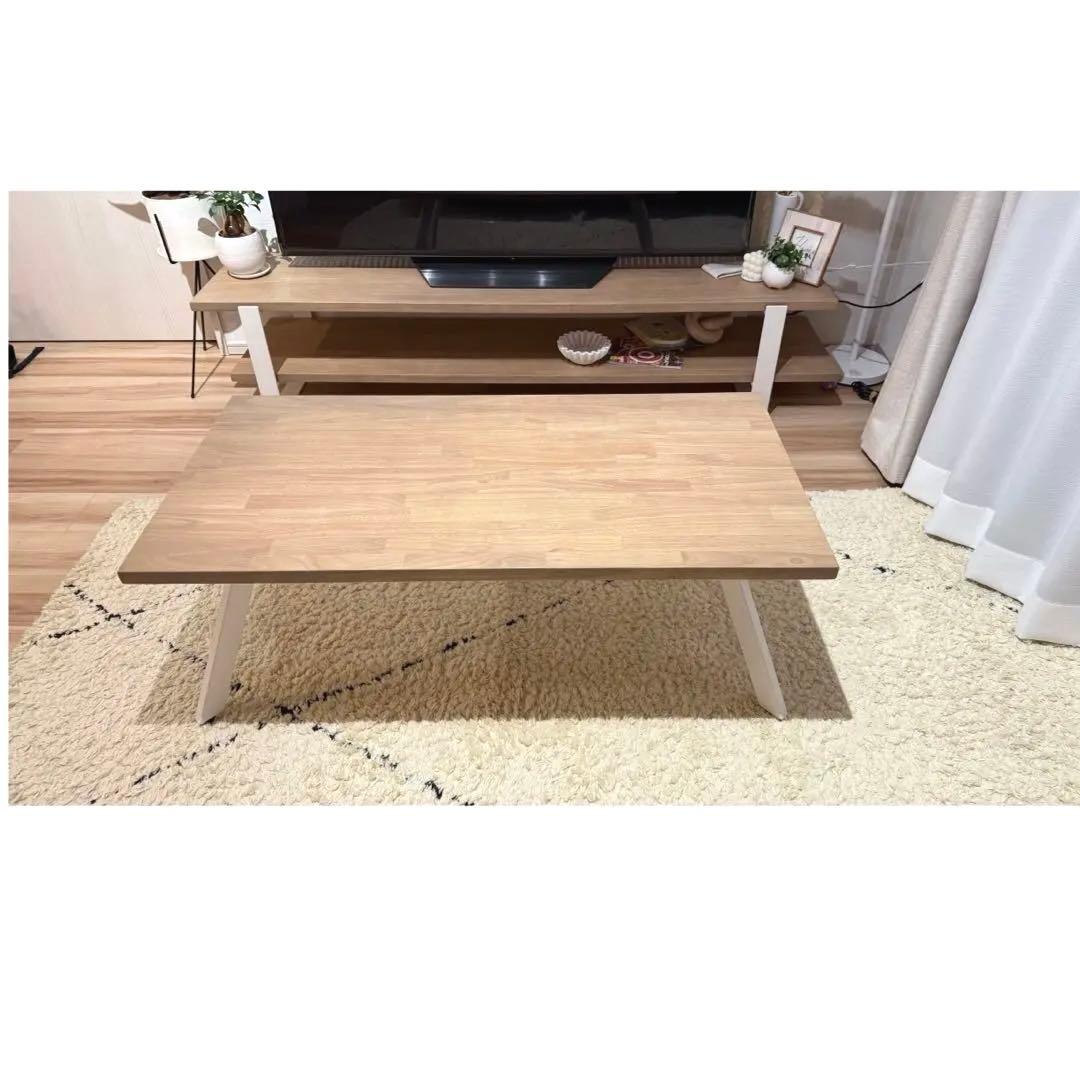 KANADEMONO THE LOW TABLE ラバーウッド アッシュグレー THE LOW TABLE / ラバーウッド アッシュグレー × Black Steel – KANADEMONO