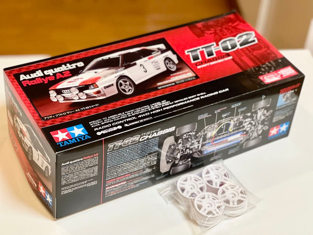 タミヤ　1/10 アウディ　 クワトロ ラリー A2 (TT-02シャーシ) 1/10RC アウディ クワトロ ラリー A2 (TT-02シャーシ): RCモデル