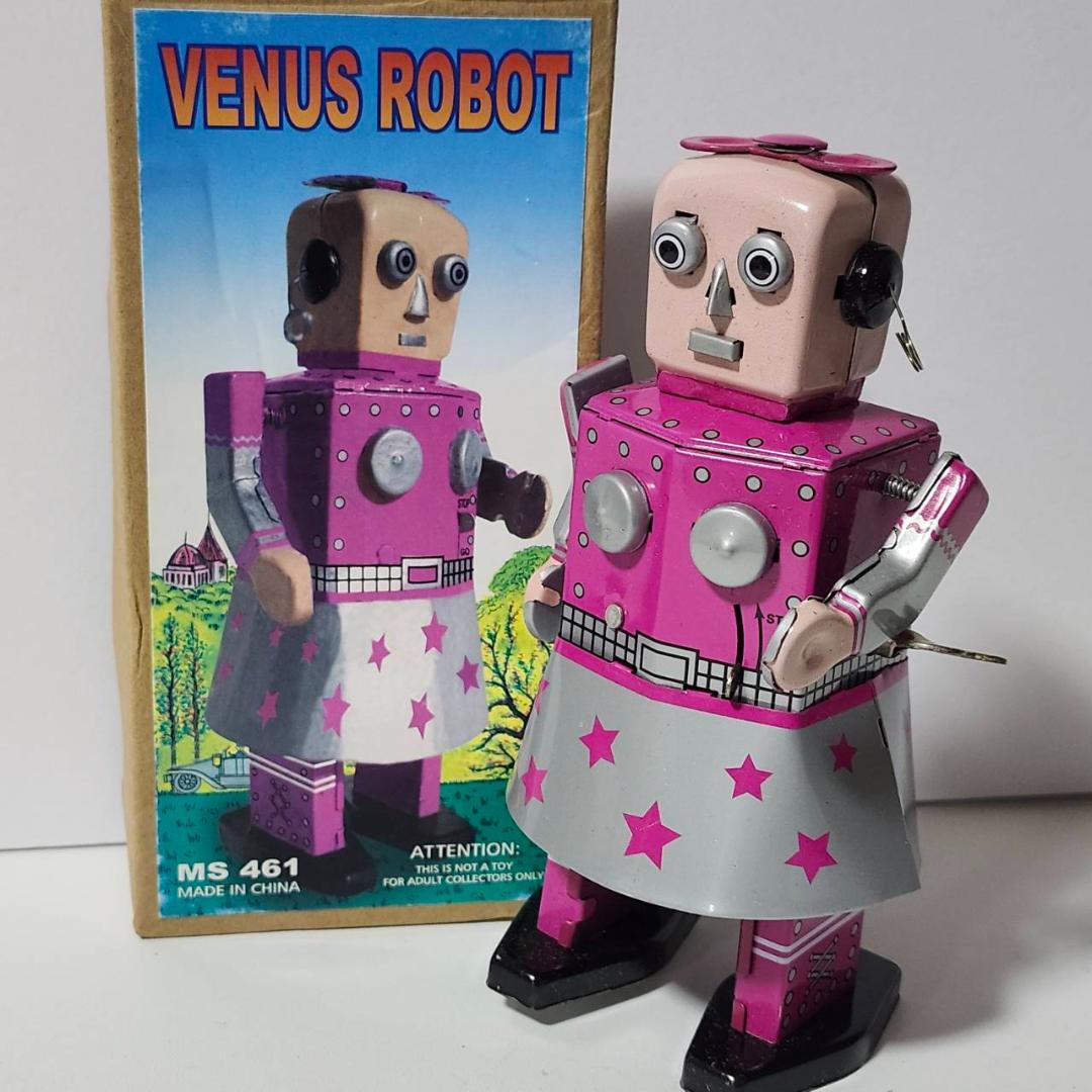 ブリキ ロボット ネジ巻き 女の子デザイン 昭和レトロ 楽天市場】レトロ（ロボットのおもちゃ｜おもちゃ）の通販
