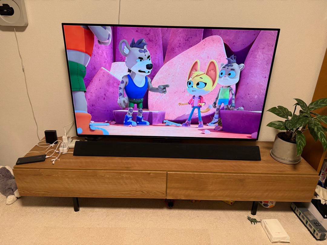 LOWYA テレビ台　シャビーナチュラル シャビーナチュラルのローテレビ台(国産)人気の木目調で各サイズの