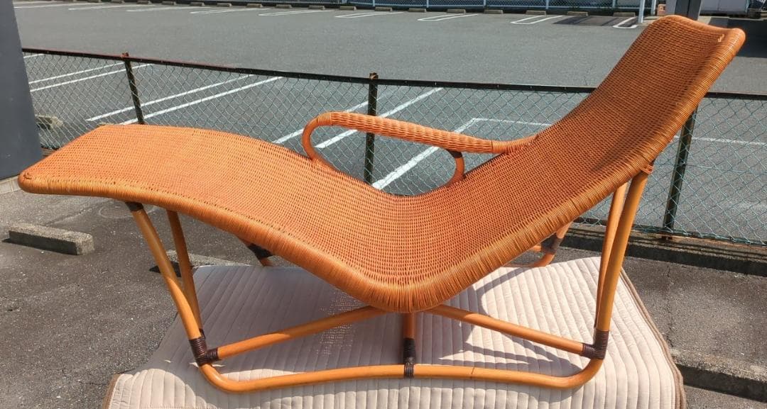 〈たのめる便・現状渡し〉ヤマカワラタン レストチェア CL-752 CL053main02.jpg