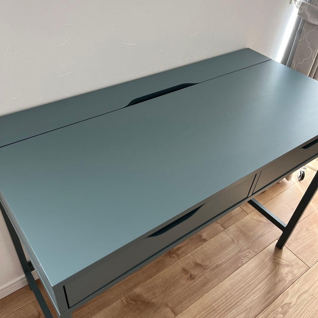 IKEA ALEX アレクス デスク グレーターコイズ 100×48 デスク - メルカリ