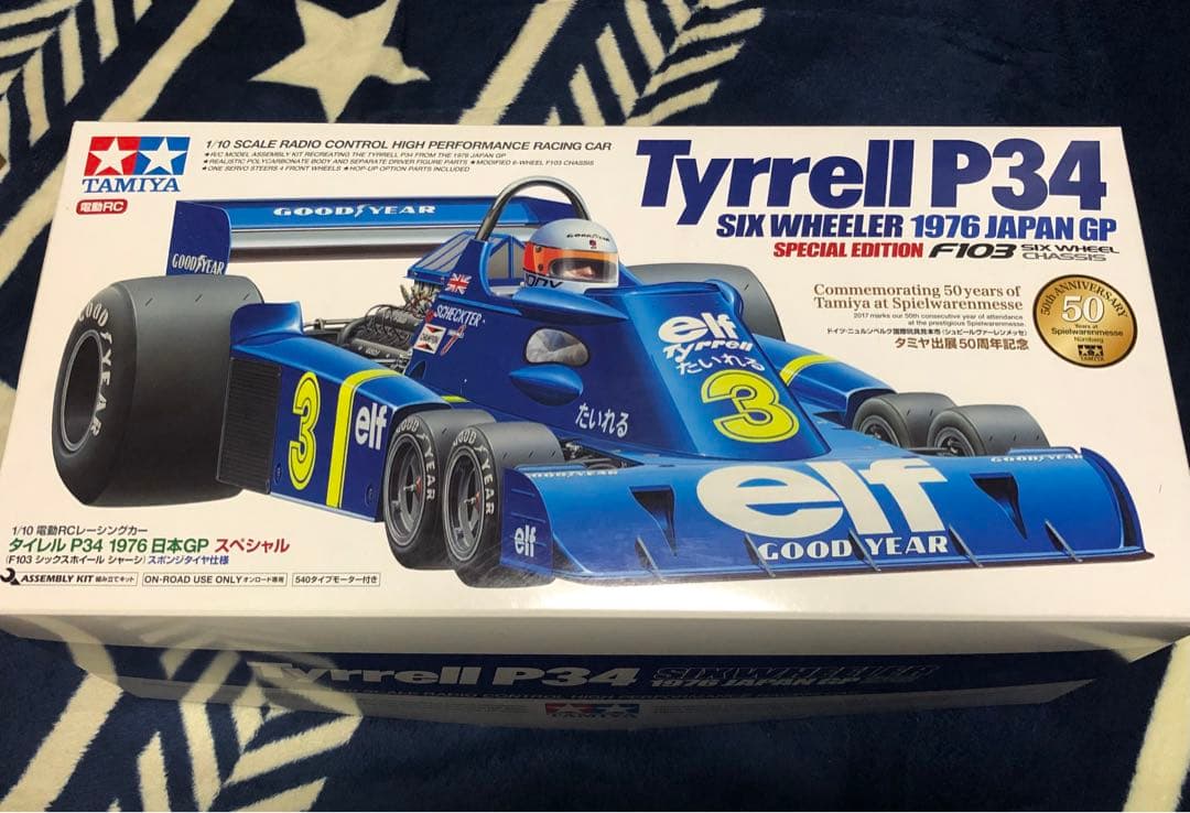 1/10 電動RC タミヤ50周年記念モデル タィレル Tyrrell P34 タミヤ 1/12 ビッグスケールシリーズ タイレルP34 シックスホイーラー